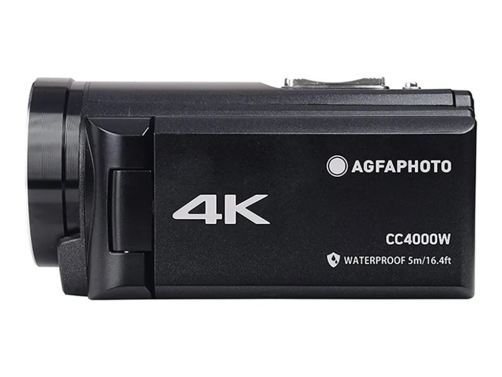 AgfaPhoto Realimove CC4000W - Videokamera - 4K - 24.0 MP - flashkort - undervands op til 5 m - sort