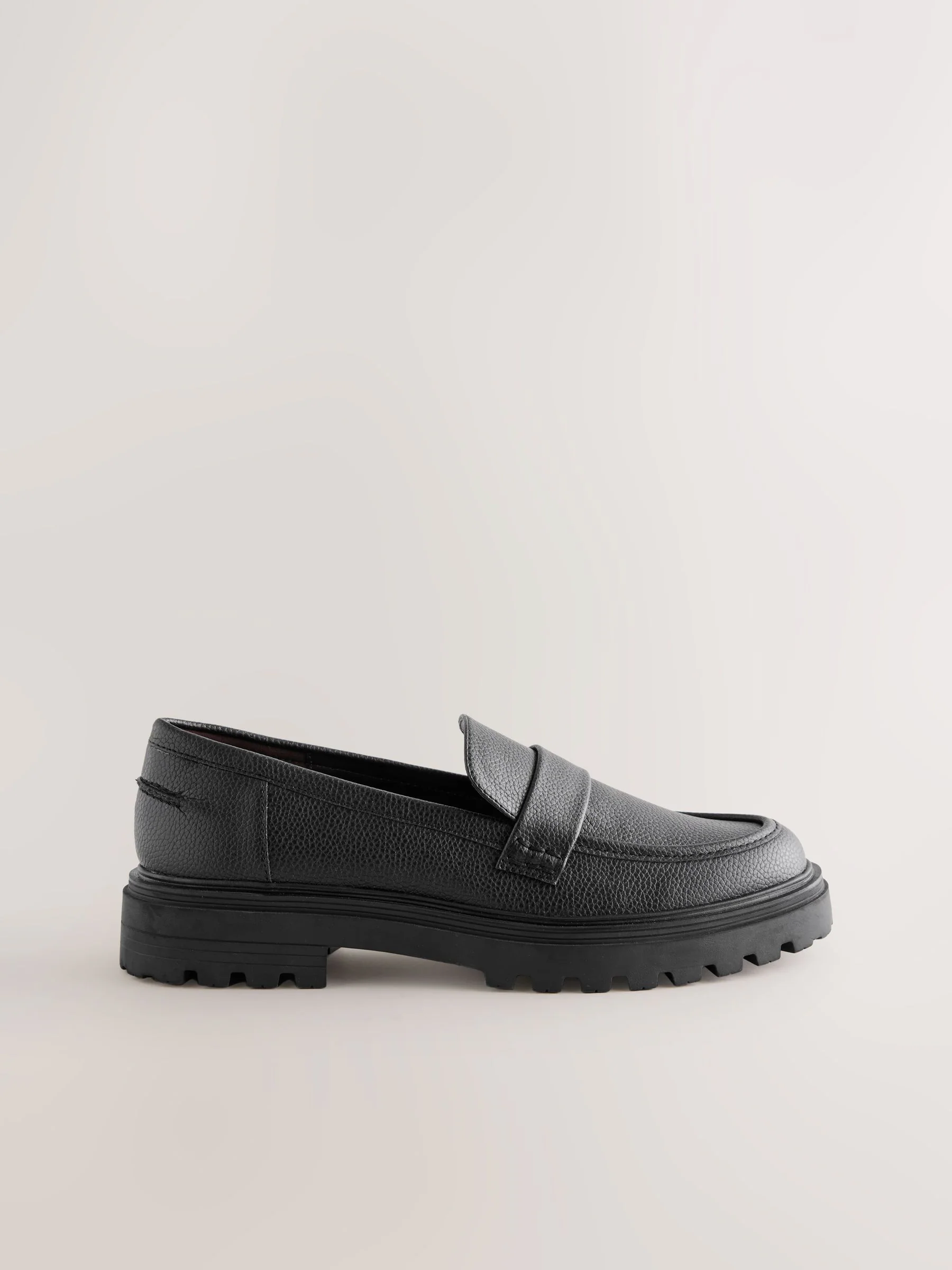 Zwart - Loafers met dikke zool