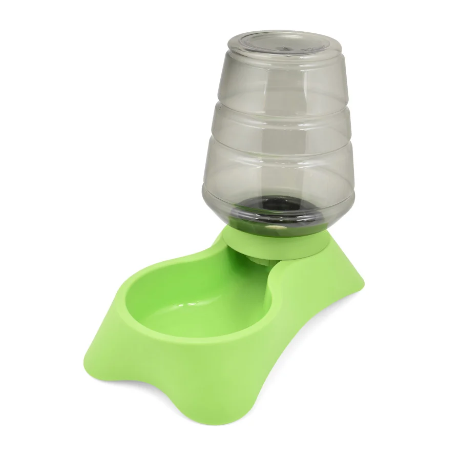 Bebedouro portátil Outech Oasis Hopper verde para cães e gatos.