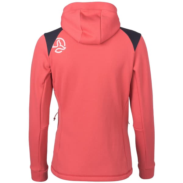 Veste polaire randonnée TERNUA KARASAN HOOD JKT W DEEP CERISE