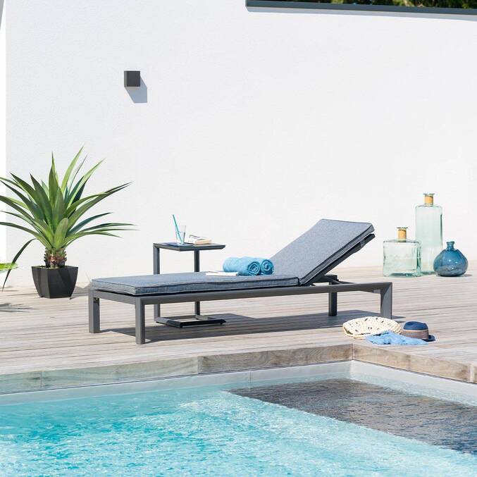 Lit de piscine ÉVASION Anthracite & Graphite