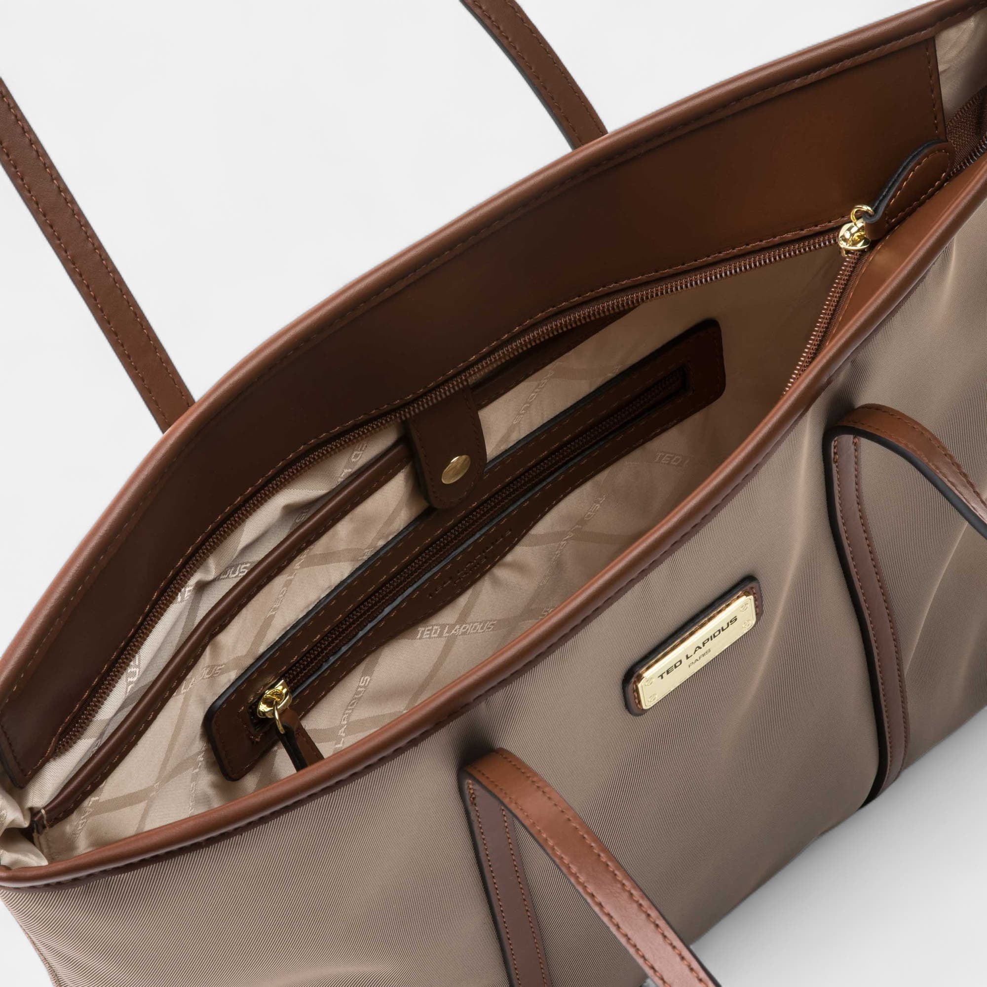 Sac de shopping beige