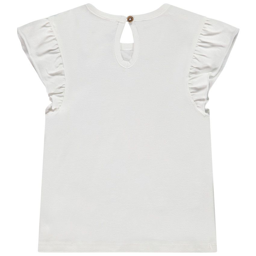 T-shirt manches courtes print Le Roi Lion Disney pour bébé fille - Blanc