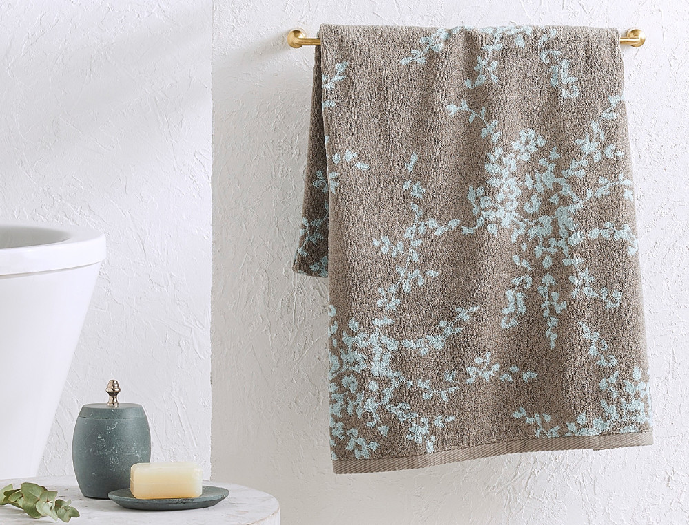Linge de bain-Dans les nuages jacquard
