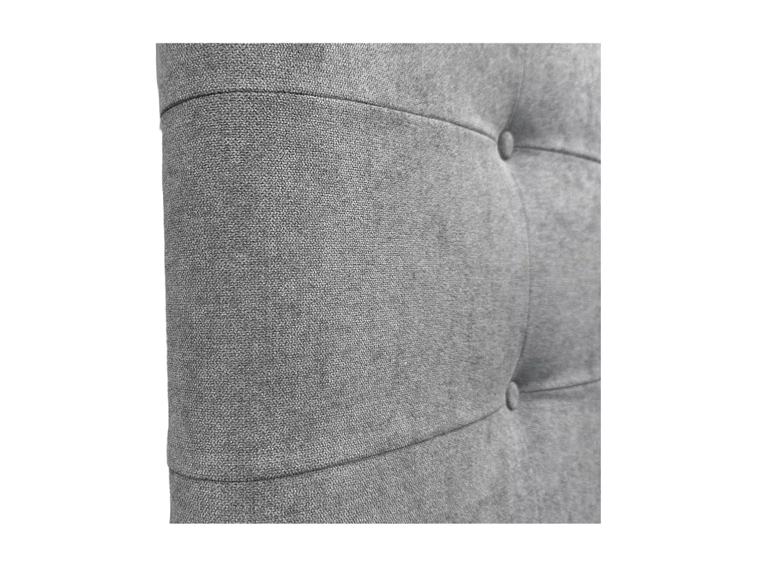 DHOME Tête de lit en tissu Aqualine Capitoné 160x60cm Lits 150/160 - Gris