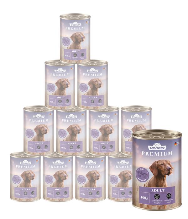 Dehner Premium Nassfutter für Hunde Adult