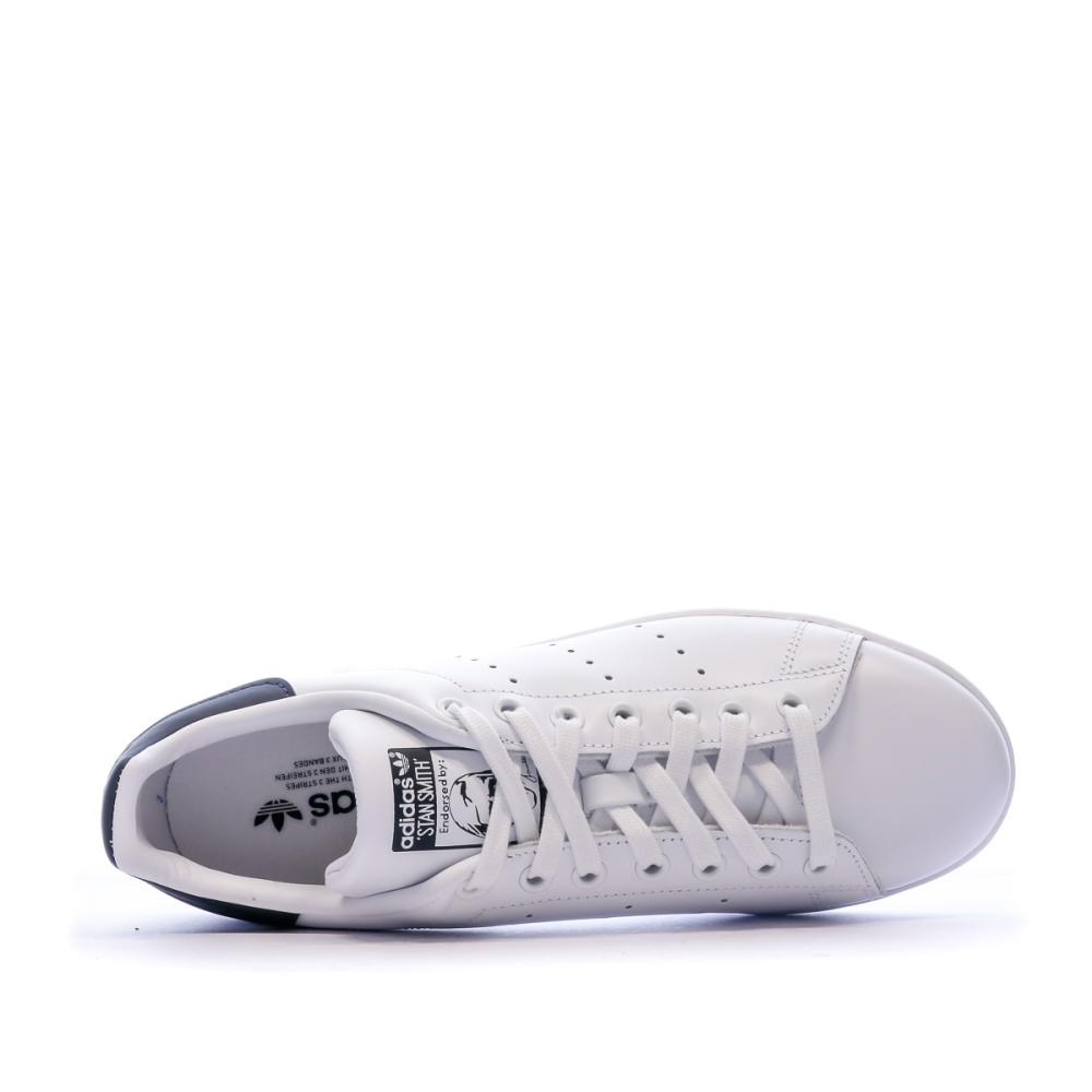 Adidas Baskets Stan Smith Blanches/Marines Homme Adidas M20325