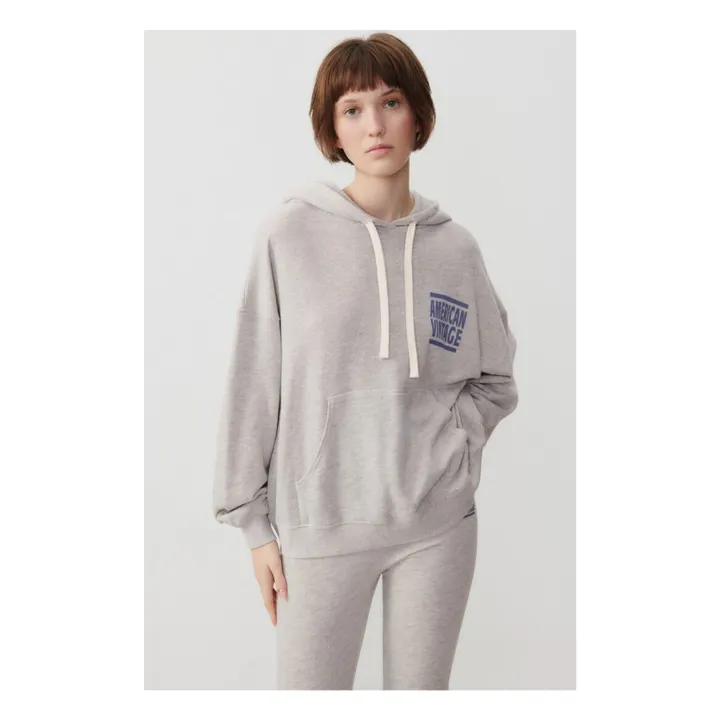 American Vintage Sweat Capuche Zofbay | Gris chiné
