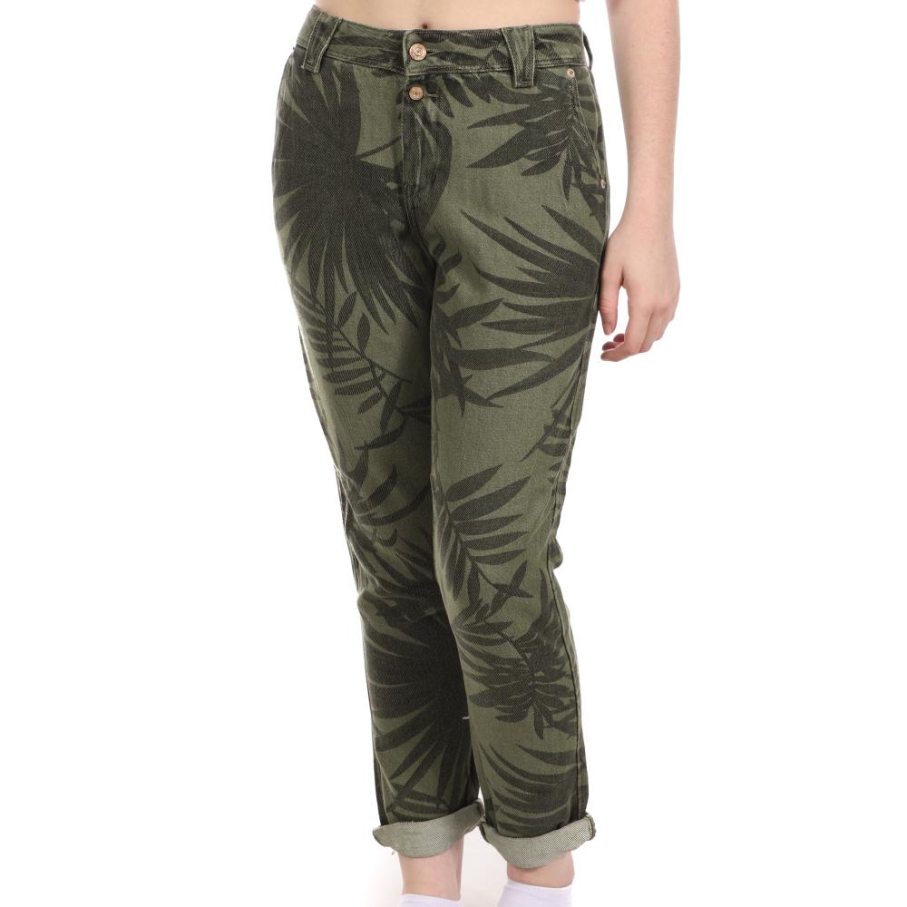 Teddy Smith Pantalon Kaki Palmiers Femme Teddy Smith Lady