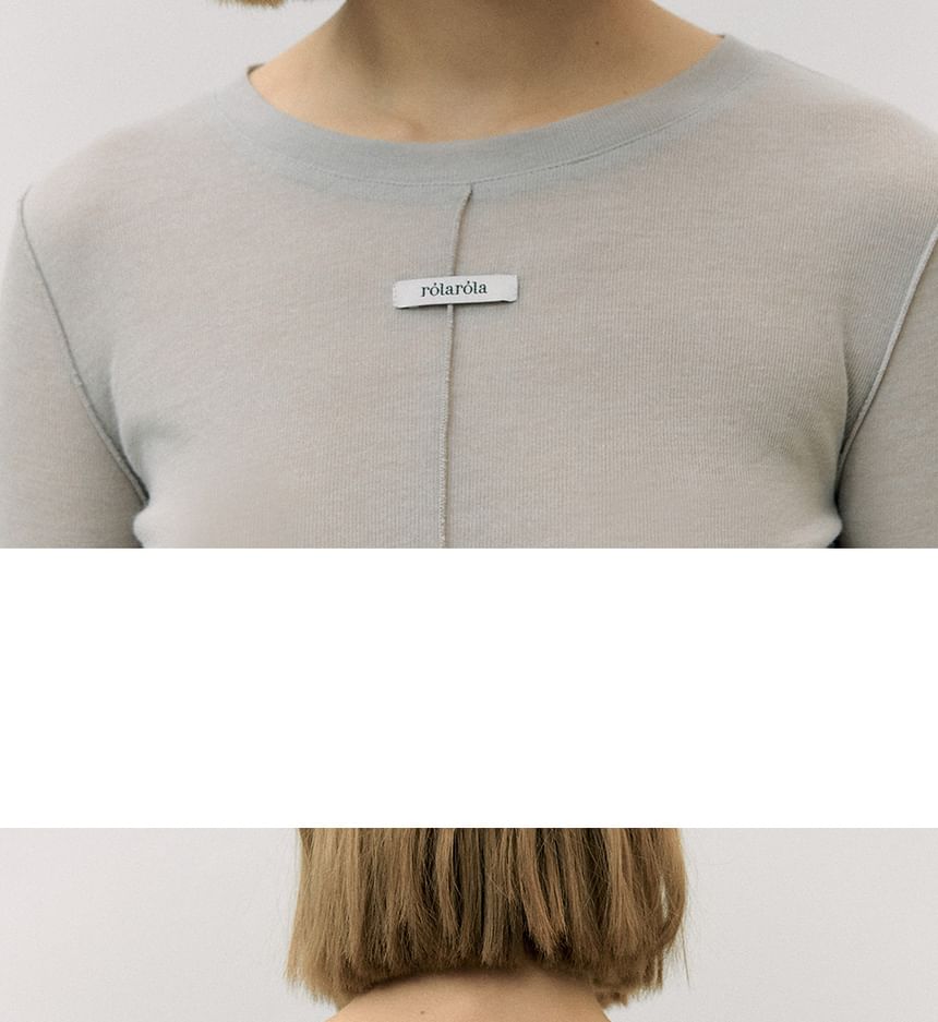 rolarola - T-shirt met ronde hals (grijs)