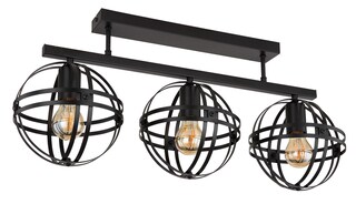 GLOBO Retrofit Deckenlampe Tamara 70x32 cm Metall schwarz