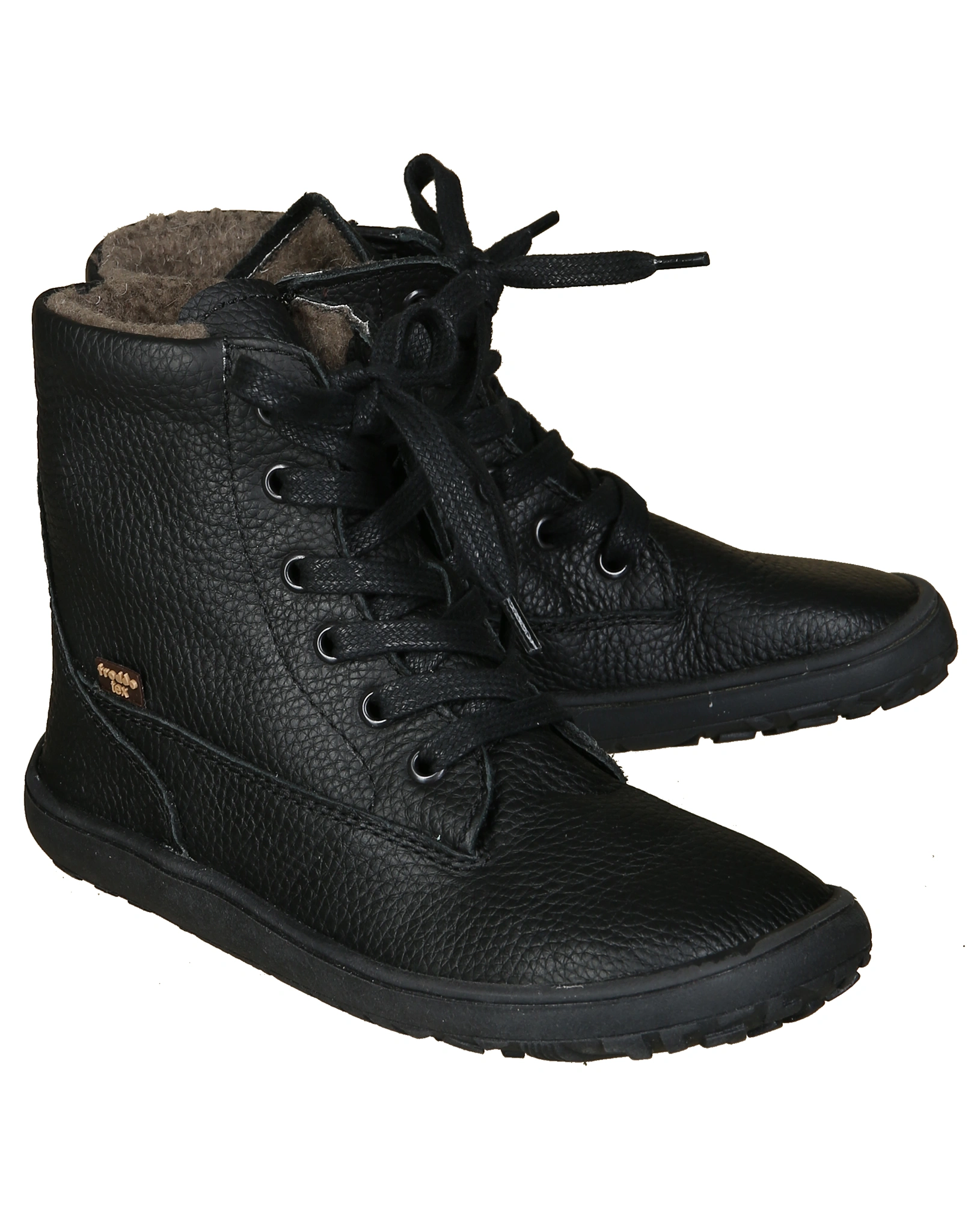 Winterstiefel BAREFOOT TEX LACES in black