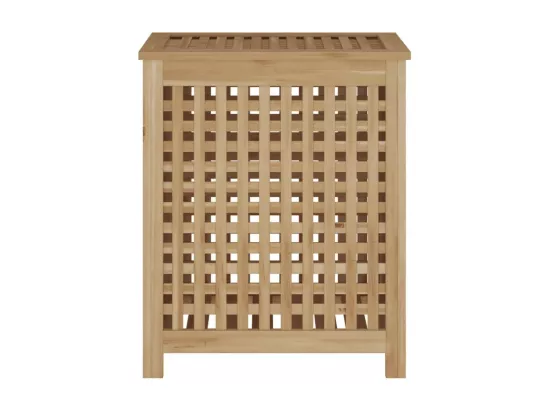 Bac à linge 50x35x60 cm bois de teck massif