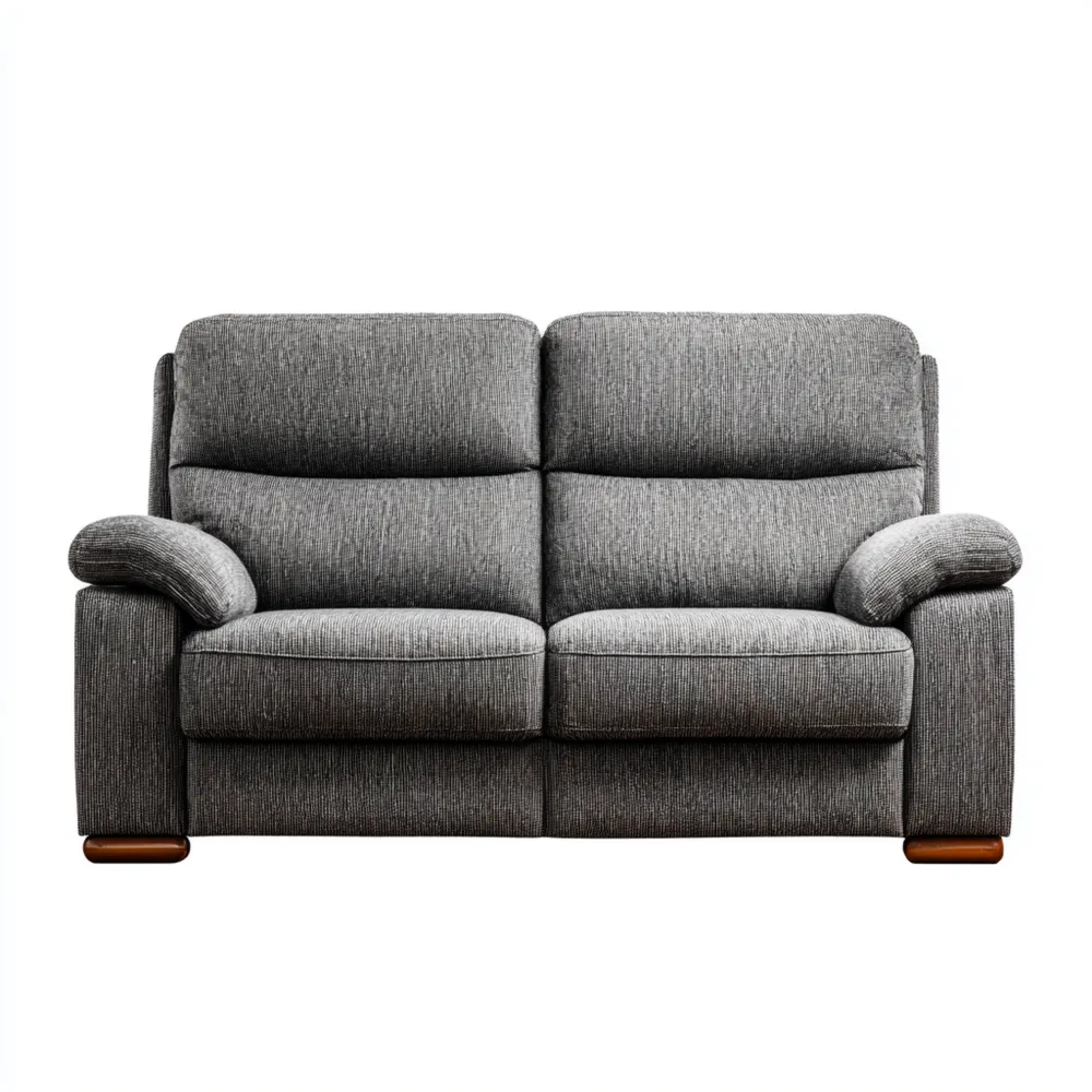 2-Sitzer-Sofa Stoffpolsterung 150x90x85 cm – Dunkelgrau – Modernes Des