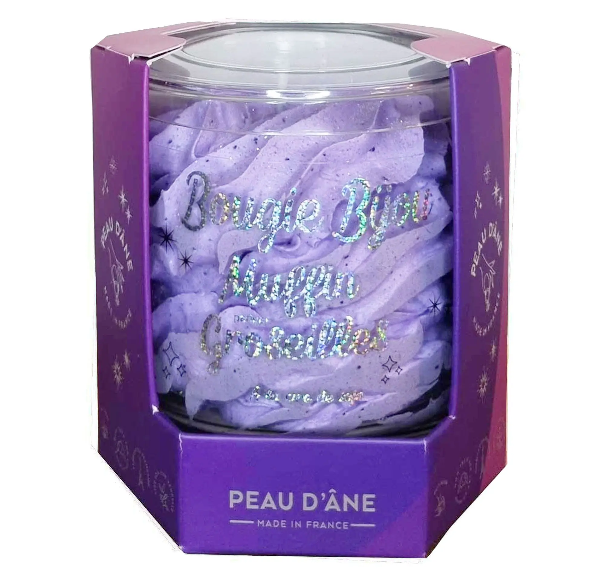 PEAU D'ANE - Bougie chantilly éphémère muffin groseilles BOUGIE BIJOU- Nouveautés