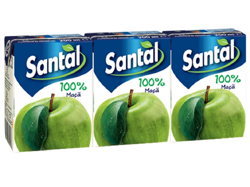 SUMO SANTAL 100% MAÇÃ 3X200ML