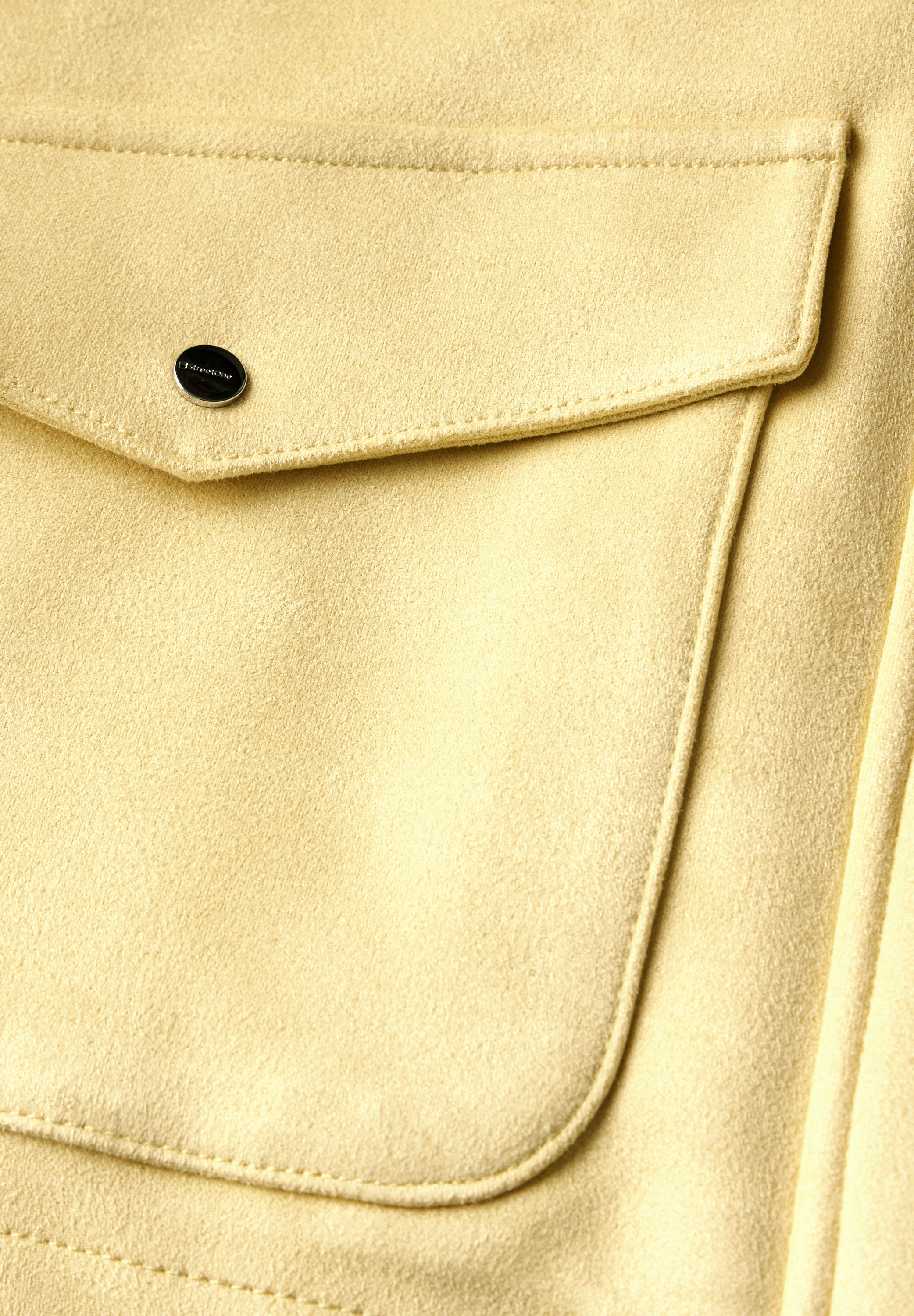 STREET ONE Kurzblazer , Kurze Jacke aus Velours