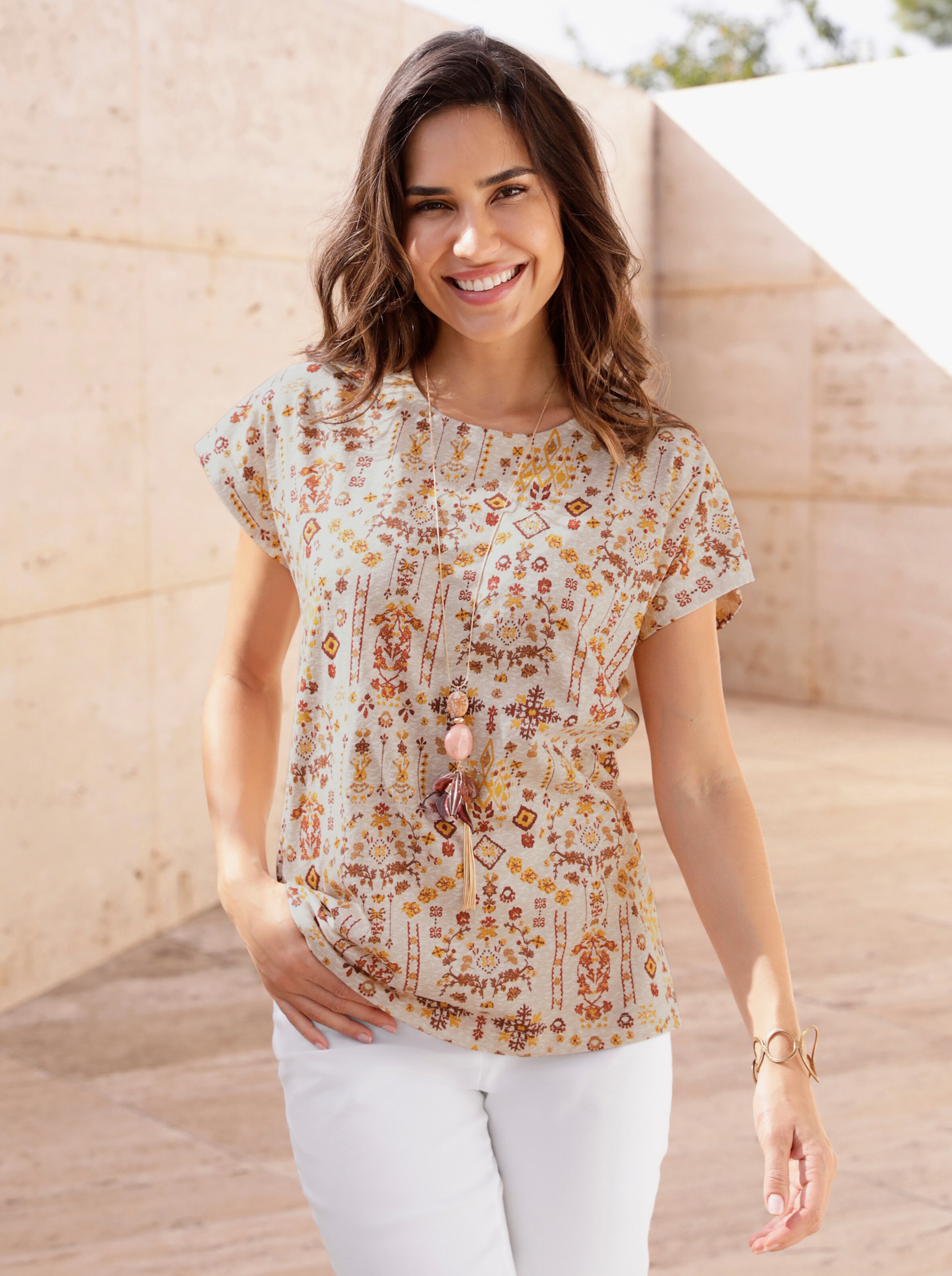 Rundhals-Shirt