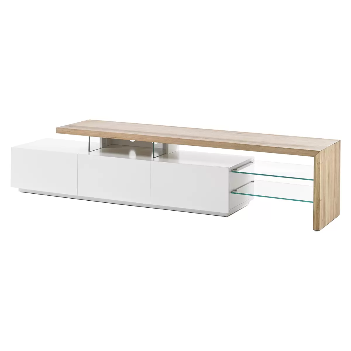 Lowboard Alimos I Eiche,weiss