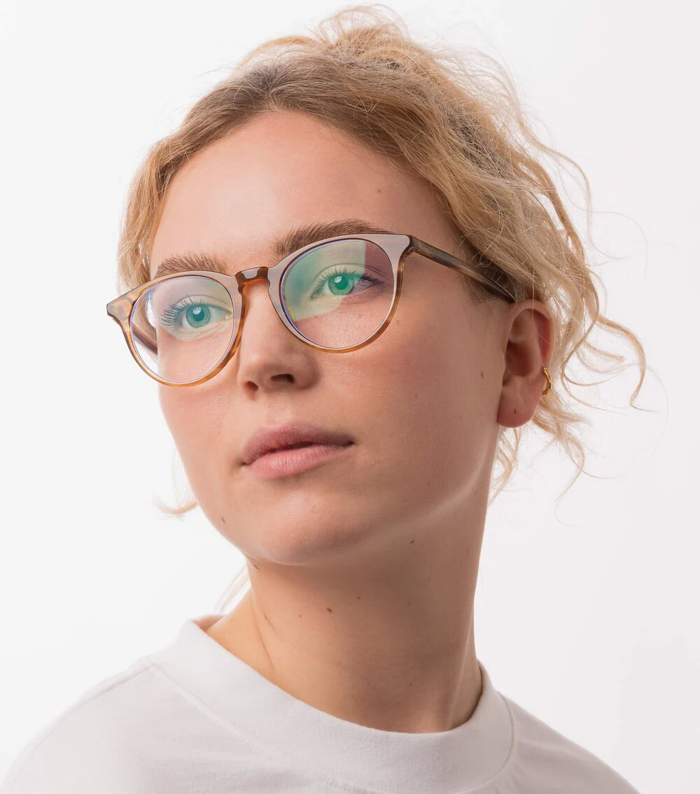 MessyWeekend  New Depp Blue Light brille - Horn