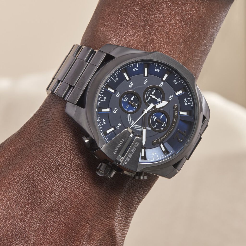 Montre Diesel Mega Chief Bleu