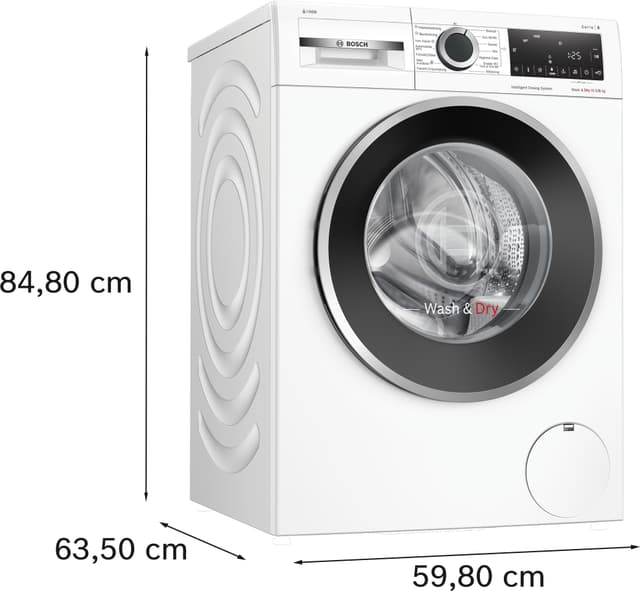 Bosch Serie 6 vaskemaskine/tørretumbler WNG254ABSN (10,5/6 kg) TÆNK TESTVINDER