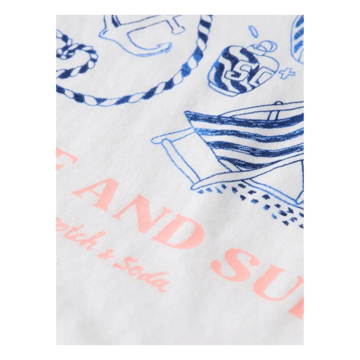 Scotch & Soda T-shirt Surf and Sup | Blanc