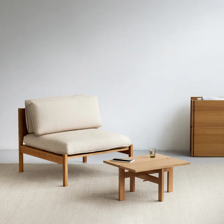 Moebe - Coffee Table, 60 x 32,5 cm, Eiche natur