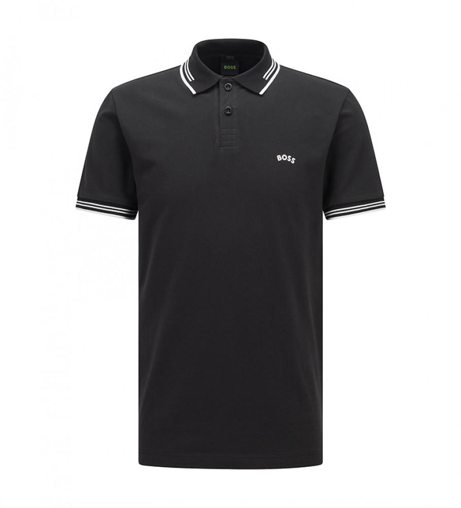 BOSS Polo Paul Curvo Preto