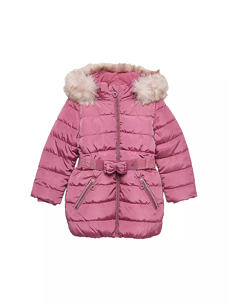 S.OLIVER Mädchen Steppmantel pink