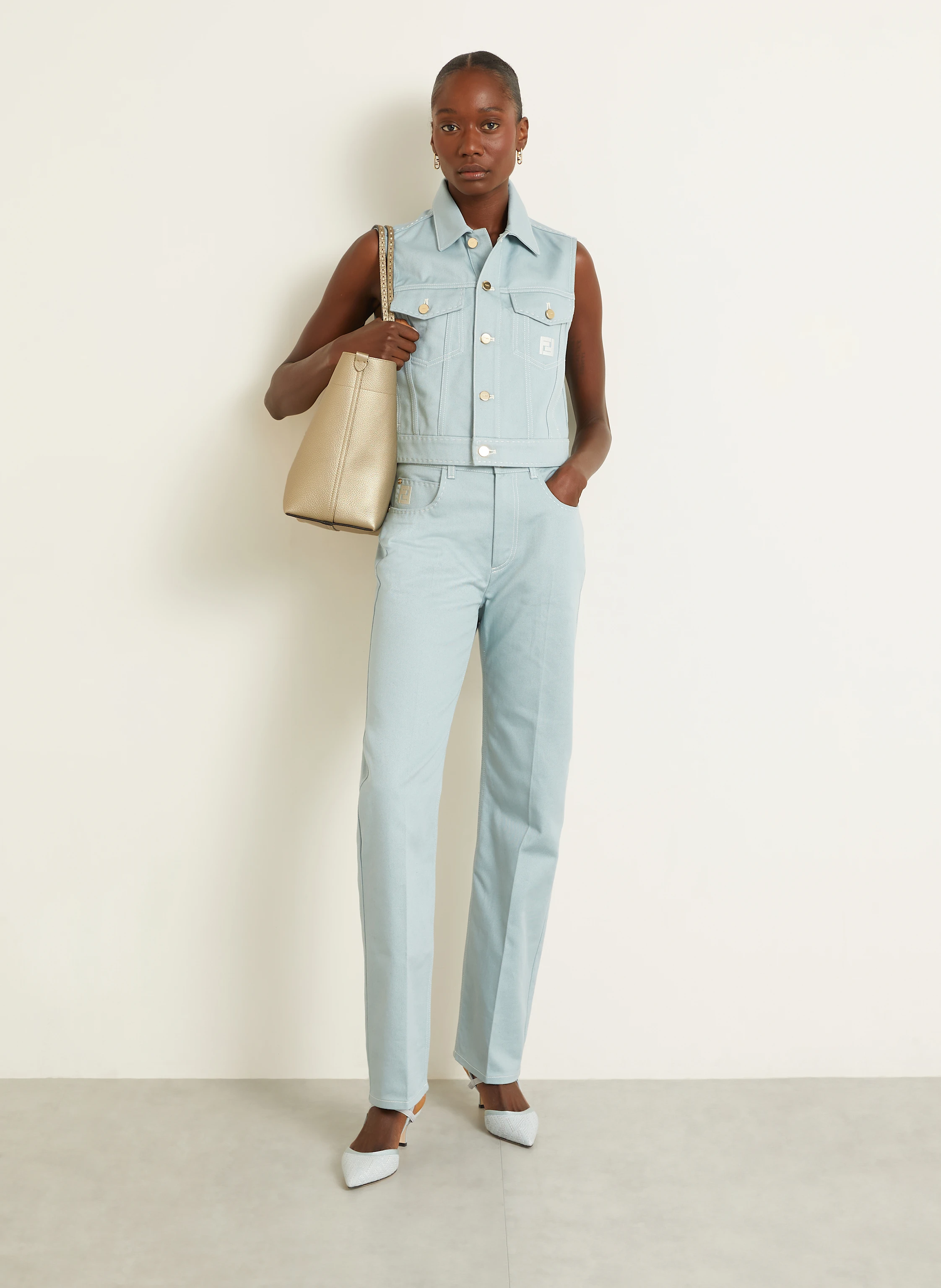 FENDI Shopper ROLL MEDIUM mit Pouch