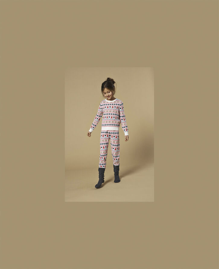ONLY KOGXMAS PRESENT PANT KNT Cloud dancer/night sky /high risk r