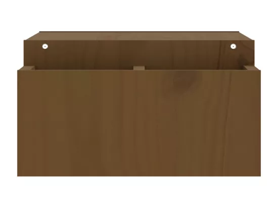Support de moniteur Marron miel 70x27,5x15cm Bois de pin solide