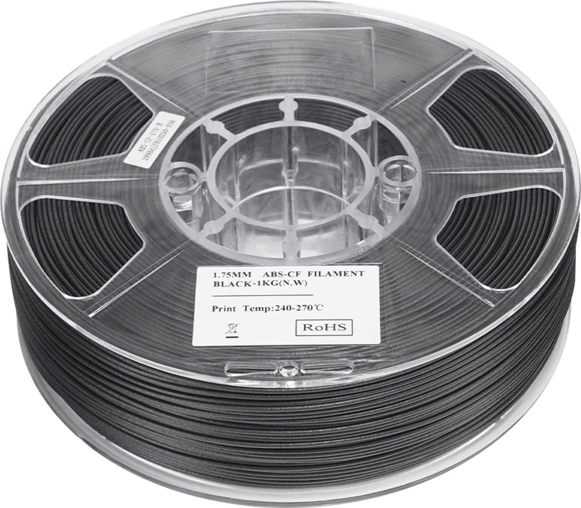 eSUN  ABS-CF Black, 1,75 mm / 1000 g    ABS mit Kohlefasern