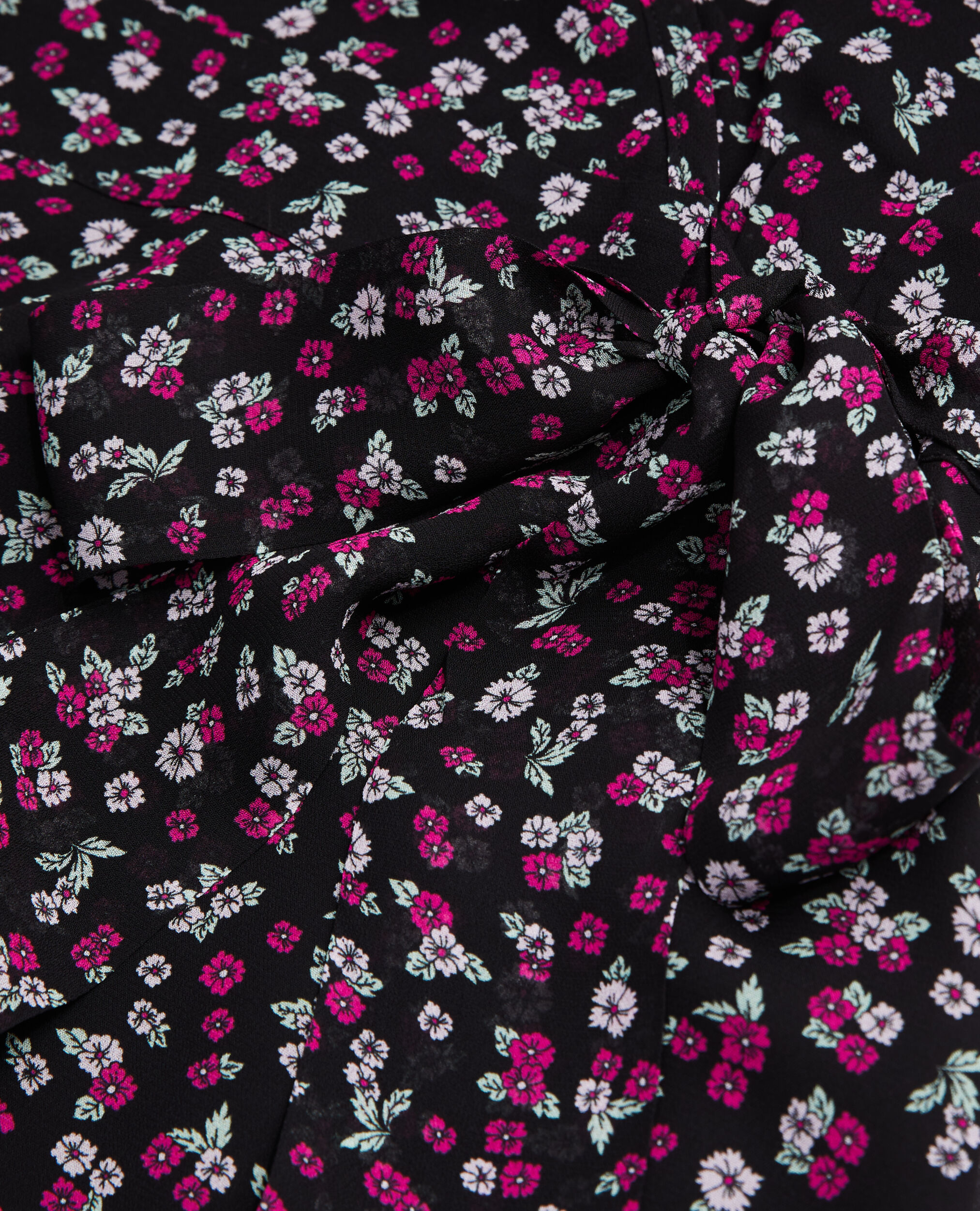 Robe portefeuille longue imprimée