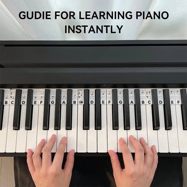 INF Avtakbare piano- og keyboardetiketter, 88 tangenter