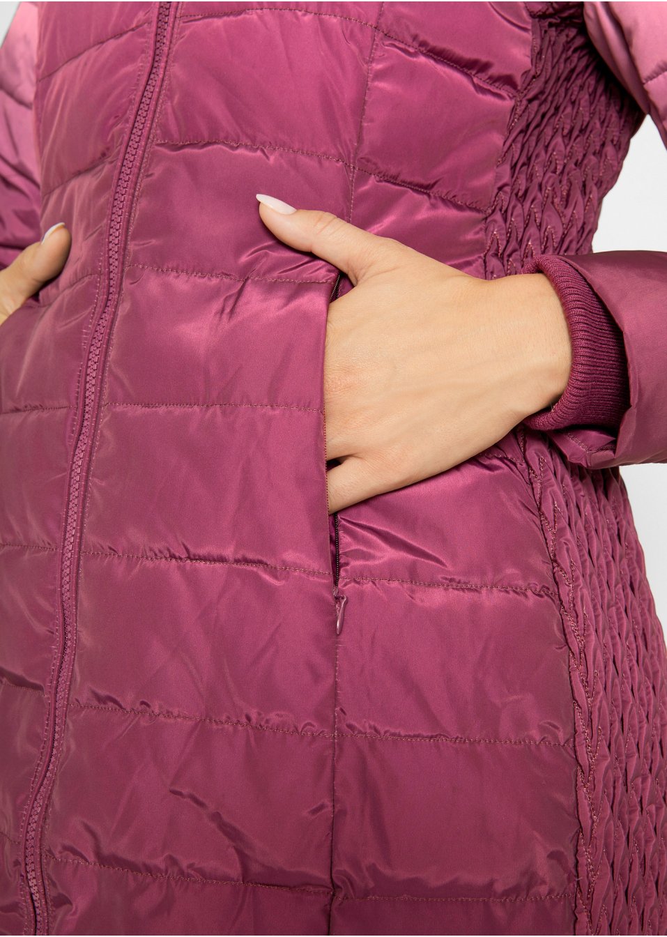 Veste matelassée avec dégradé de couleur