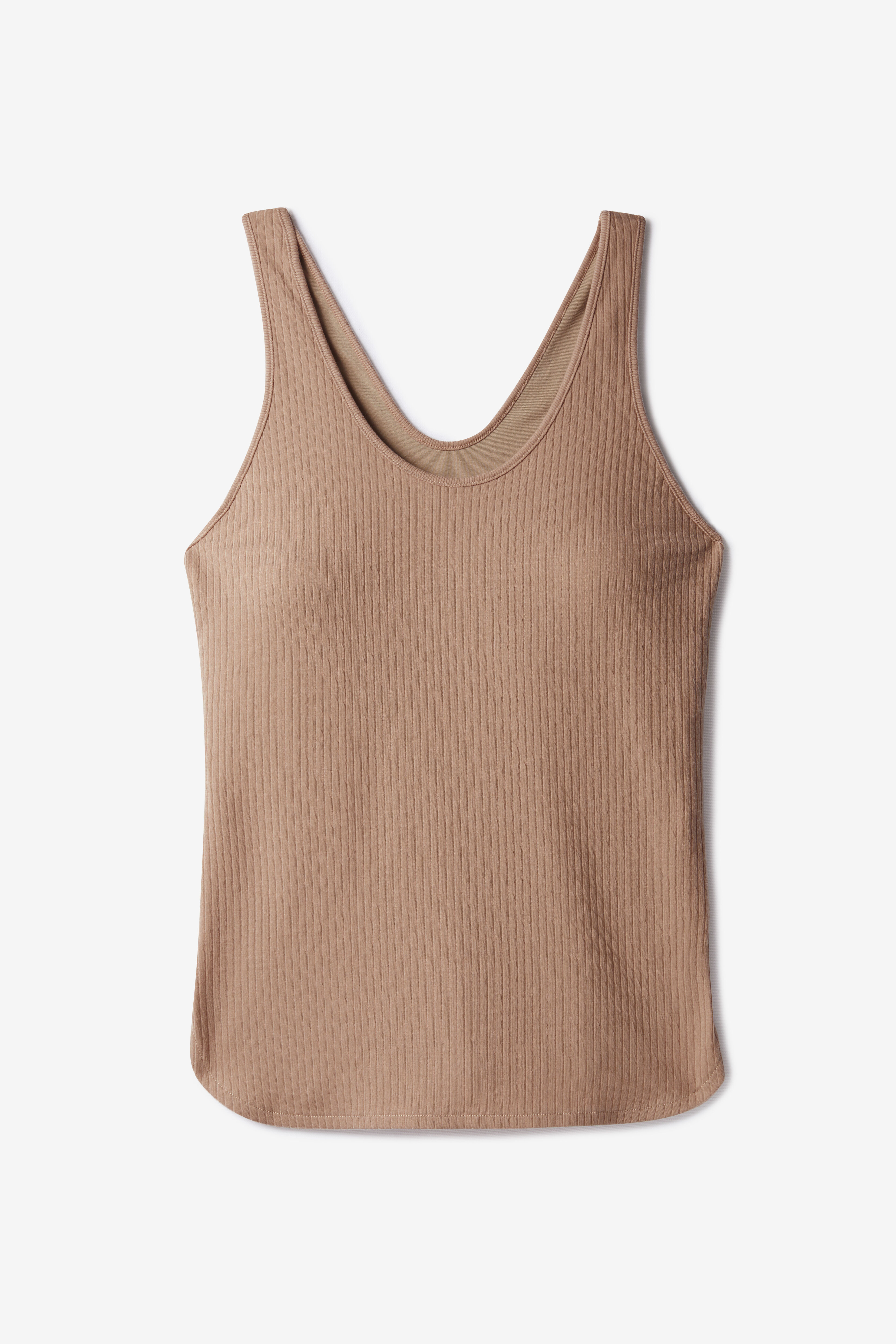 Caraco à soutien-gorge intégré - taupe clair