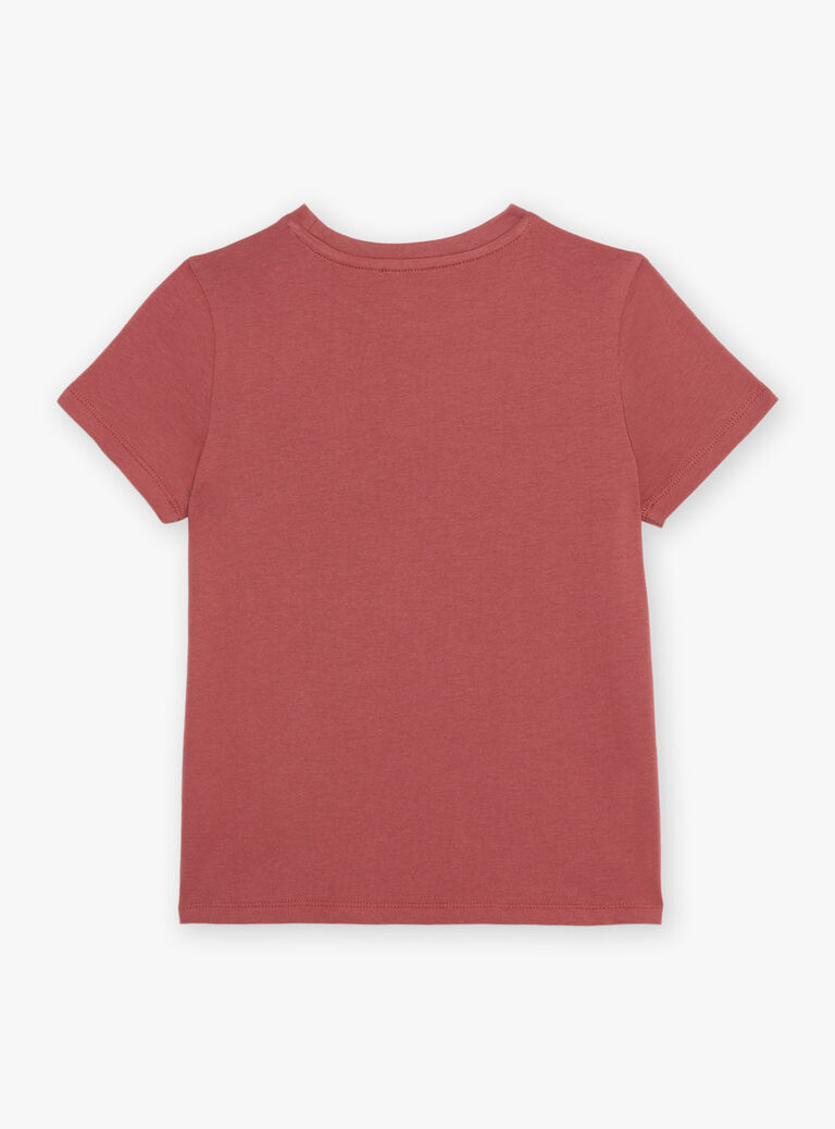 T-shirt rouge thème surf