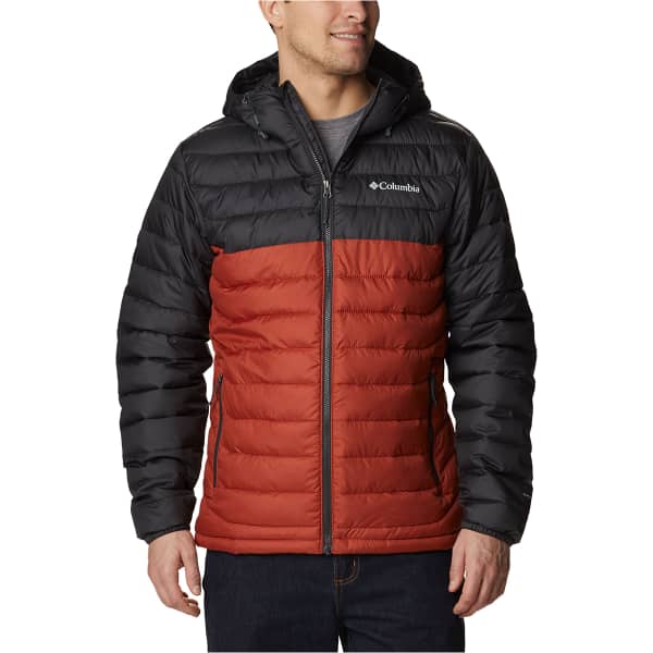 Doudoune randonnée COLUMBIA POWDER LITE HOODED JKT WARP RED/SHARK