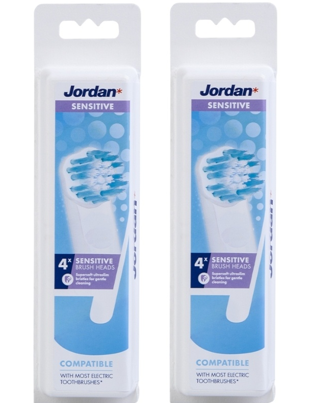 Jordan - 2 x Jordan Sensitive Brush Heads 4 Stk.