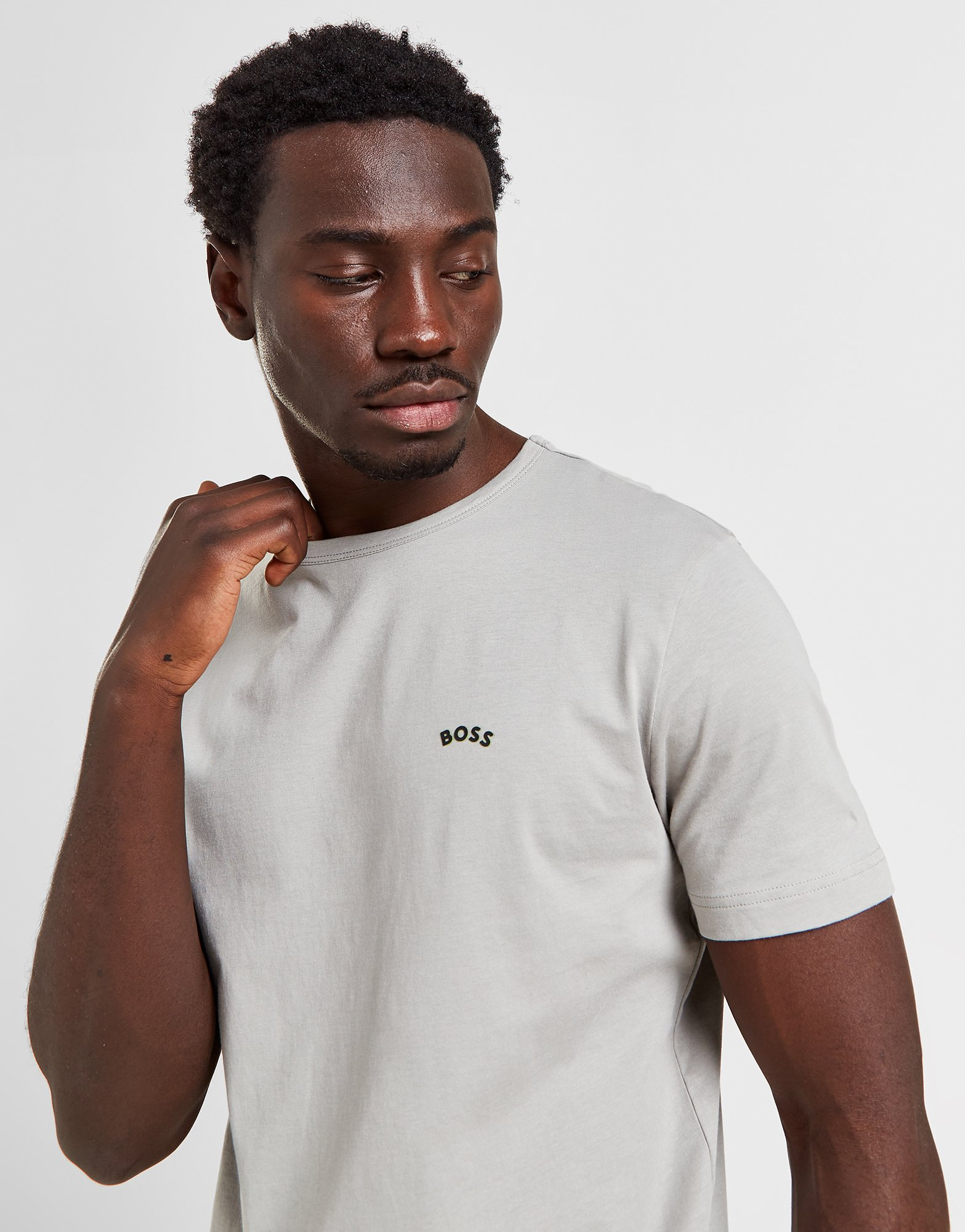 BOSS T-Shirt Logo Incurvé
