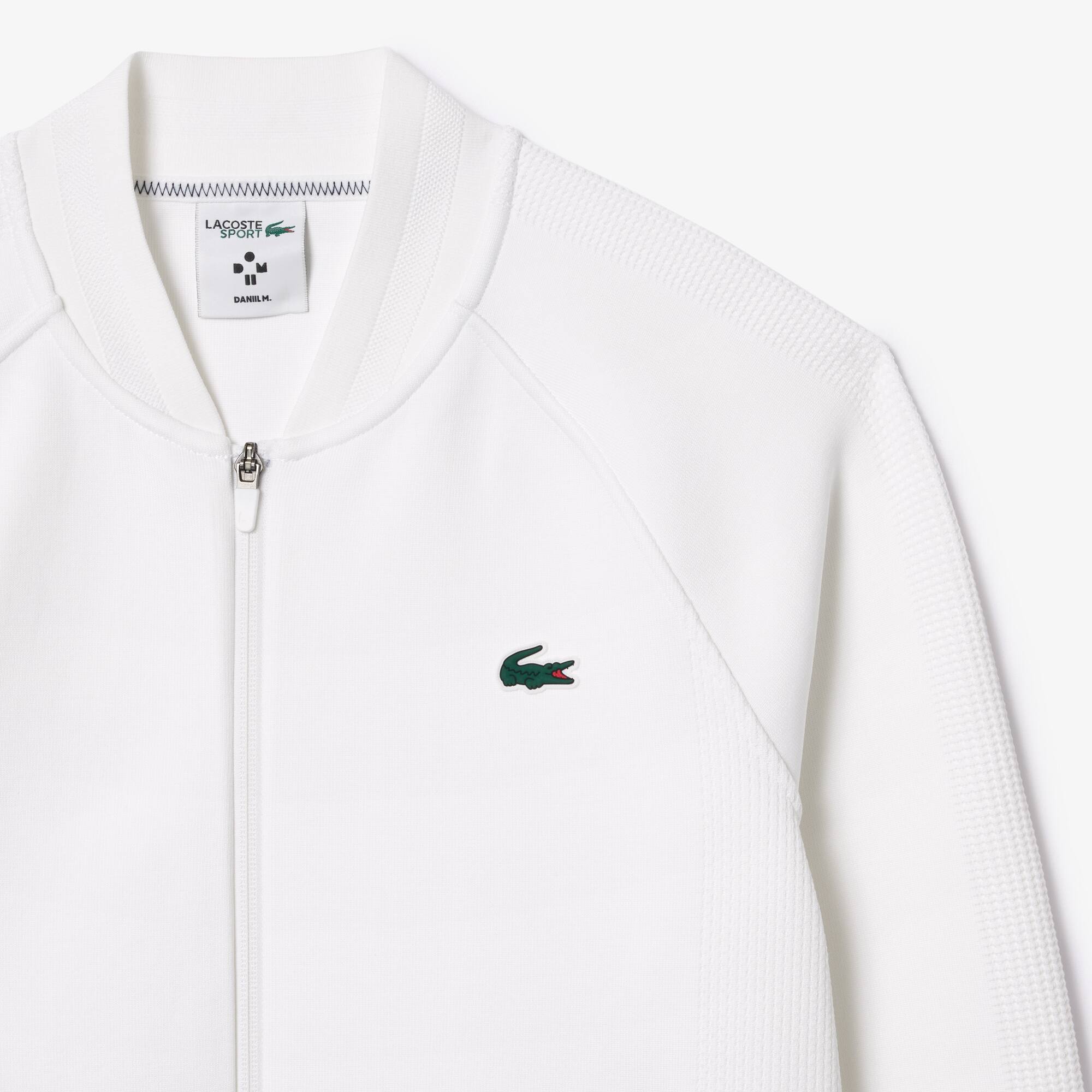 LACOSTE x Daniil Medvedev Ultra-Dry-Tennisjacke Sweatshirts - Weiss - Lacoste - Herren