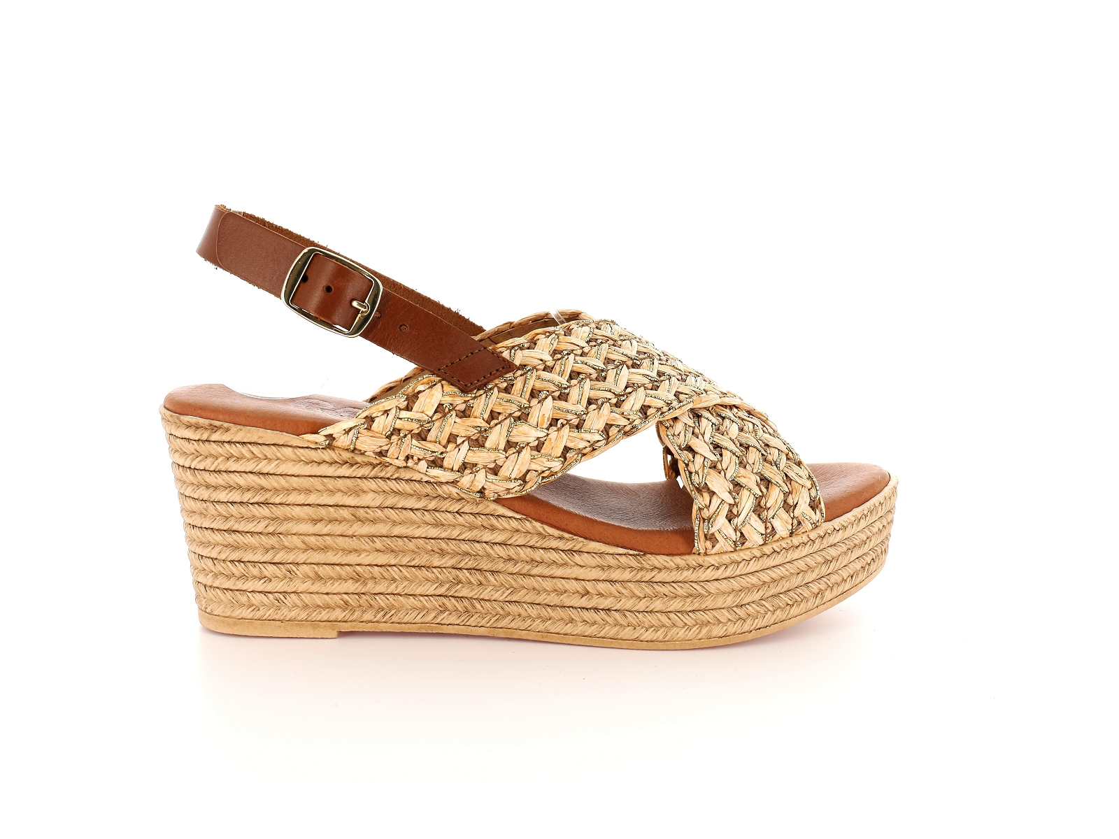 Chaussures du chateau-27228 Matières combinées Naturel