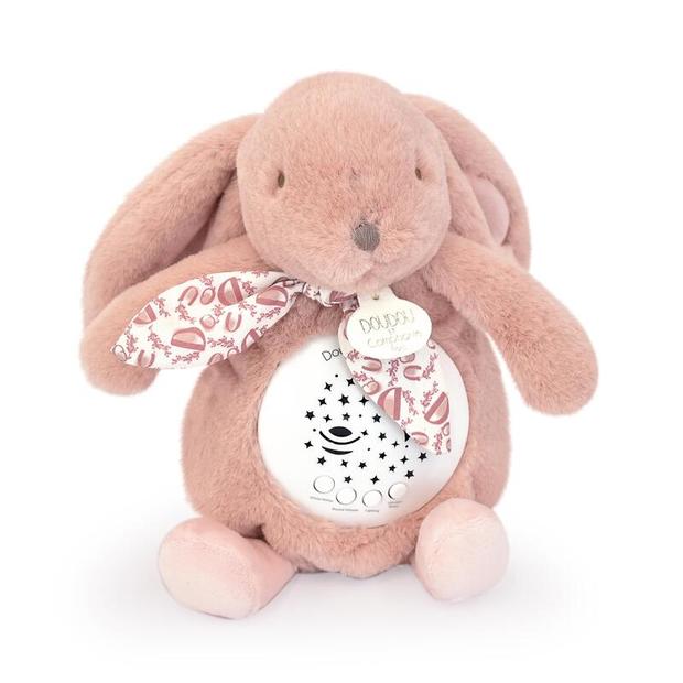 Veilleuse musicale lapin doudou - Rose - DOUDOU ET COMPAGNIE