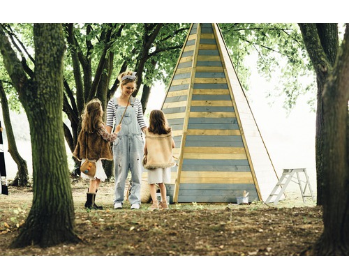 Indiase tent pruimenhout tipi 330 drukbehandeld
