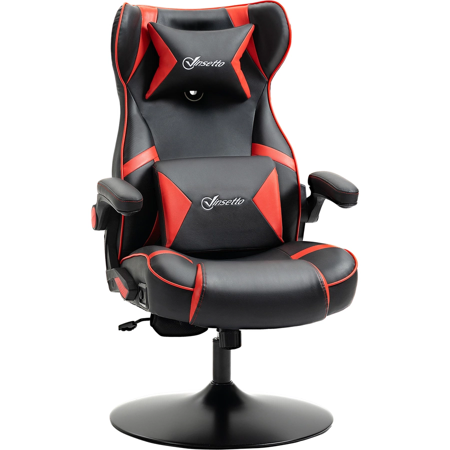 Vinsetto Gamingsessel mit Lautsprecher rot, schwarz
