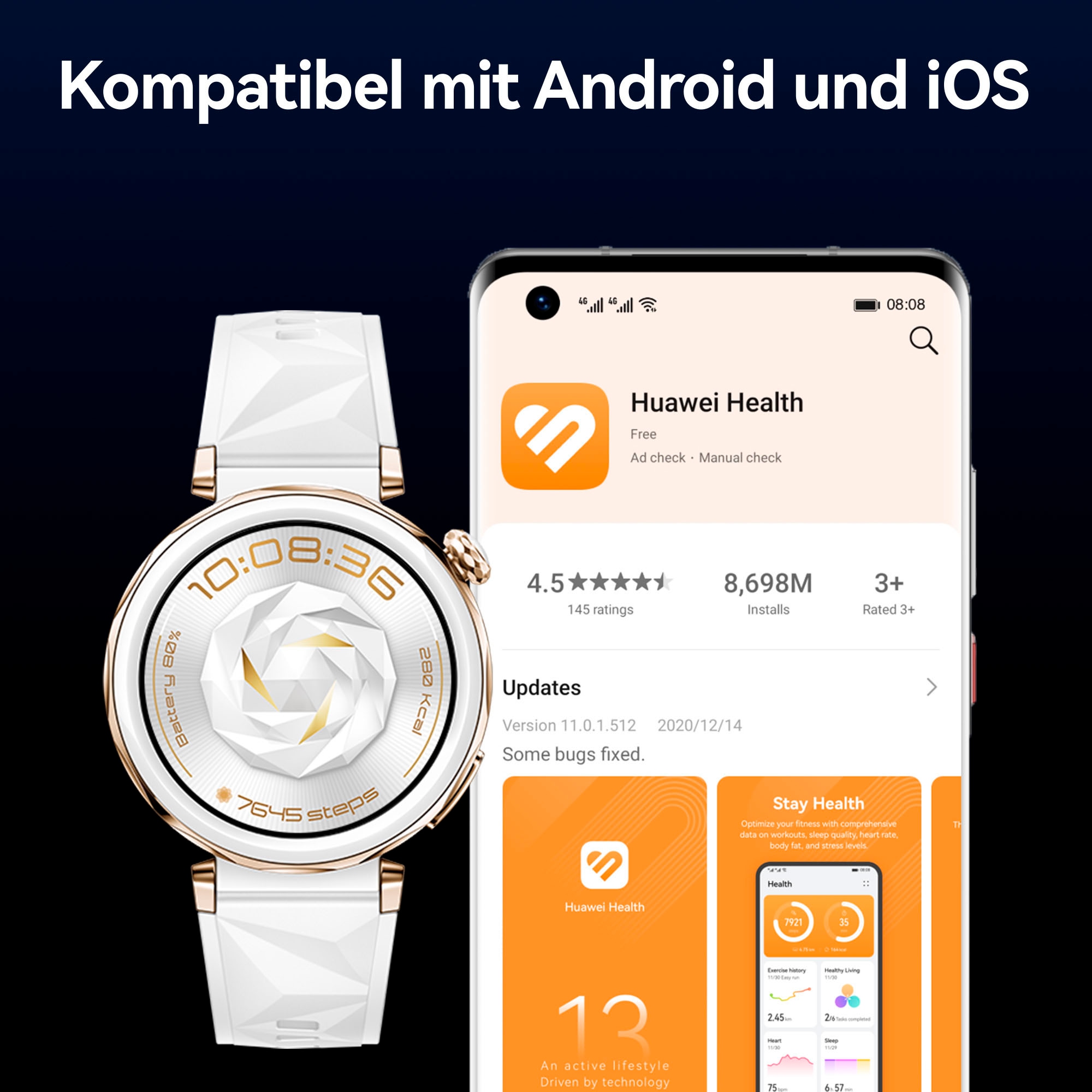 Huawei Smartwatch »Watch GT5 Pro 42MM (Jana-B29C)«(/ 1,32 ″) Harmony OS