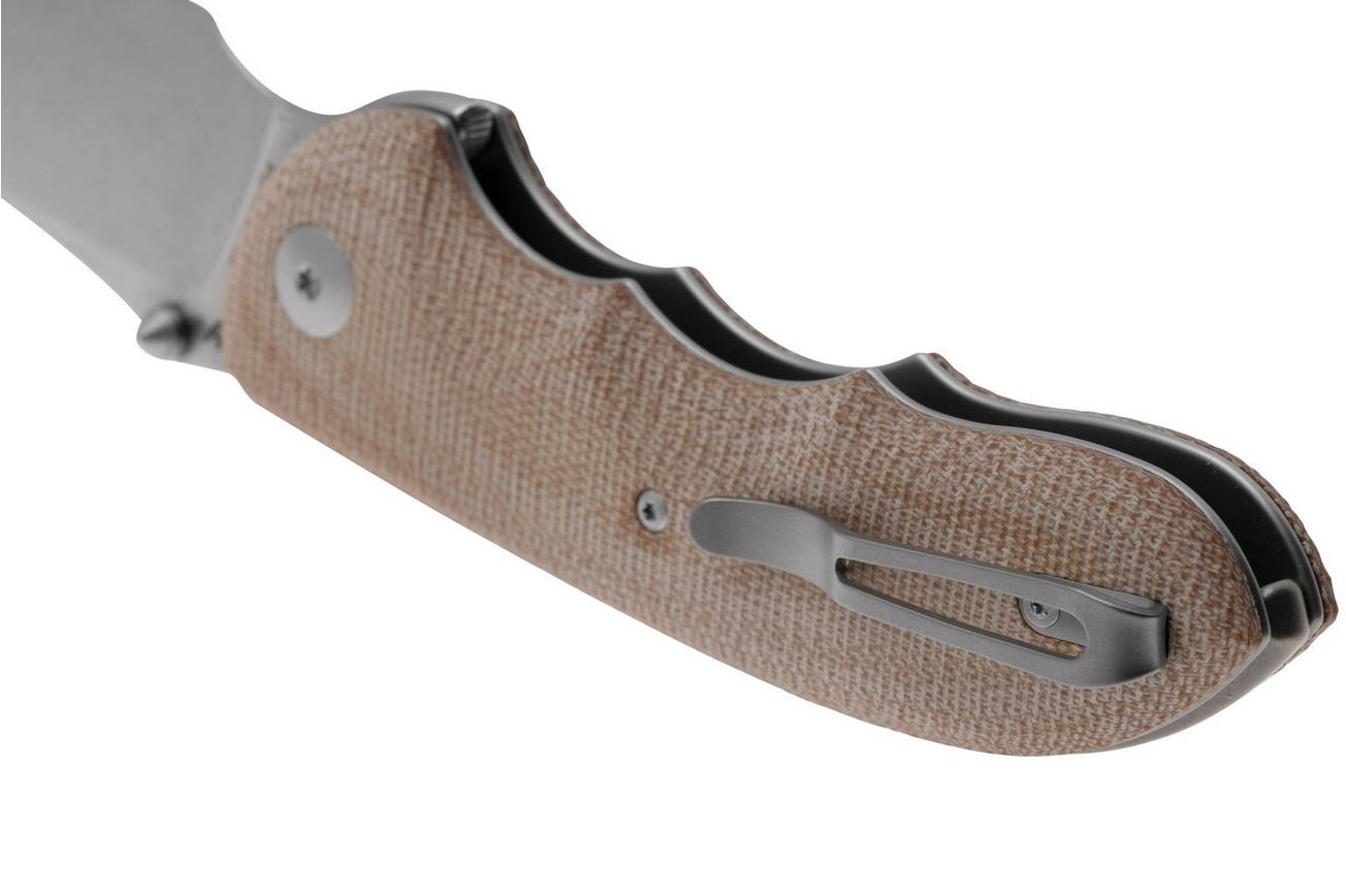 Viper Moon V6010CN MagnaCut, Natural Canvas Micarta, zakmes