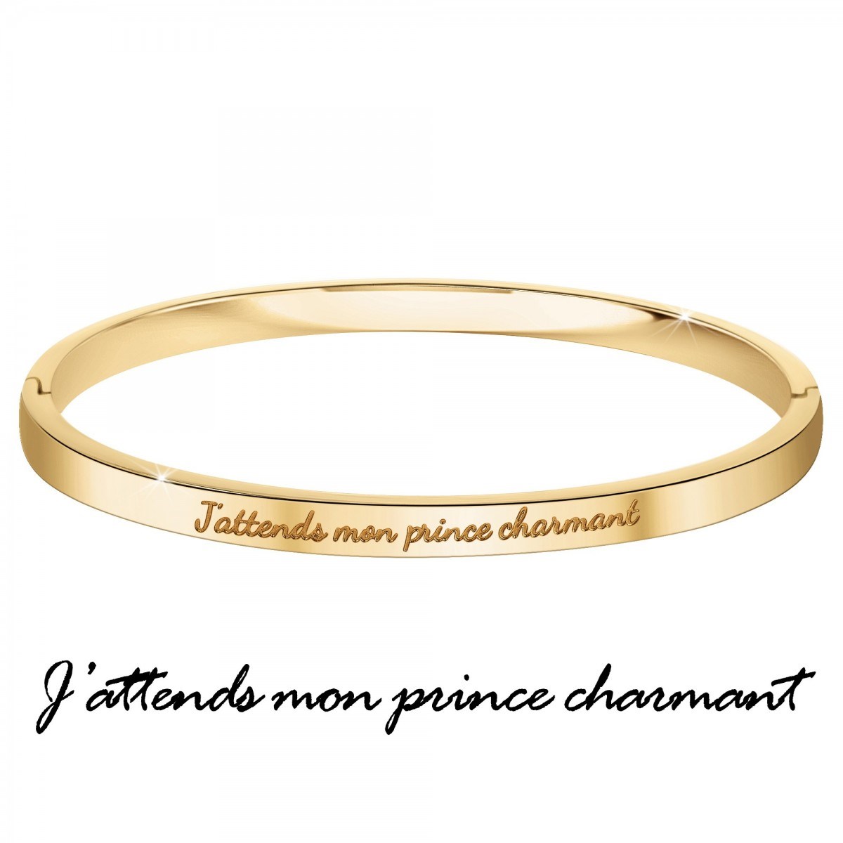 J'attends mon prince charmant - Bracelet SC Crystal